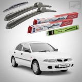 Cumpara ieftin Ștergătoare Mitsubishi Carisma Hatchback (DA_) 1995-2003 | Set Față și Spate Flat &ndash; TeamCar&reg;
