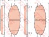 Set placute frana,frana disc TOYOTA HILUX III pick-up (KUN, TGN, LAN, GGN) (2004 - 2016) TRW GDB3427