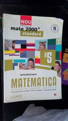 MATEMATICA ARITMETICA ALGEBRA GEOMETRIE CLASA A V A PITU , ZANOSCHI foto