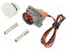Conector alimentare DC, 1kV, 2 pini, seria {{Seria producatorului}}, {{Dimensiune pin}}. AMPHENOL GEC - PL082X-61-6-2