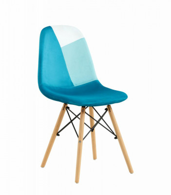 Set 2 scaune stil scandinav- Blue foto