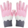 Manusi de dama, flippy, model ondulat, functie touchscreen (ecran tactil), material acril tricotat, manseta elastica, interior catifelat, marime unive