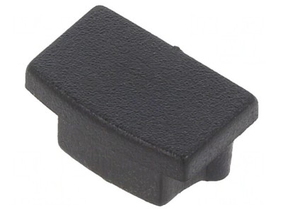 Obturator LED Negru ABS Rotunjit 20buc foto