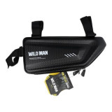 Geanta Borseta Bicicleta Montare Cadru Masura E4 1,5L - Wildman Hardpouch Black, Oem