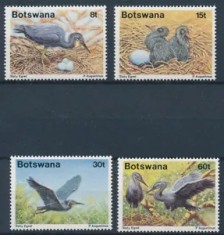 BOTSWANA-1989--PASARI Serie de 4 timbre