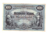 Bancnota Germania Bavaria 100 mark/marci 1 ianuarie 1900, circulata, stare buna