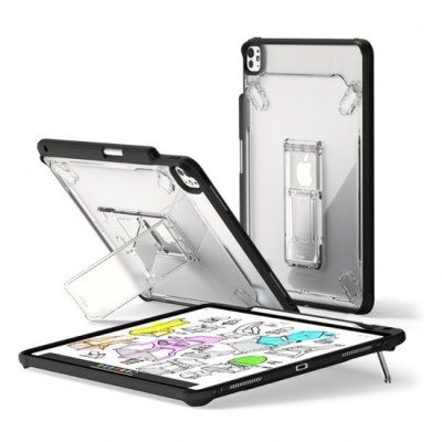 Husa pentru iPad Pro 13 (2024) - Ringke Fusion Sketch Stand - Smoke Black foto