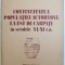 CONTINUITATEA POPULATIEI AUTOHTONE LA EST DE CARPATI IN SECOLELE VI - XI e.n. de la DODESTI - VASLUI de DAN GH. TEODOR , 1984 , COTOR UZAT