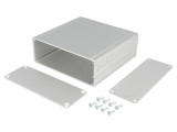 Carcasă aluminiu gri AKG 105x100x38mm