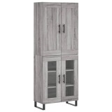 Cumpara ieftin Dulap inalt, gri sonoma, 69,5x34x180 cm, lemn compozit
