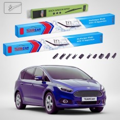 Ștergătoare Ford S-Max Mk2 CD391 2015-prezent | Set Față și Spate Flat Premium &ndash; TeamCar&reg;
