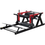 SPORTNOW Aparat Hip Thrust, Aparat Fesieri cu Suport pentru Greutăți, Platformă Reglabilă, Perne, Trainer Multifuncțional pentru Fesieri cu Roți, Capa