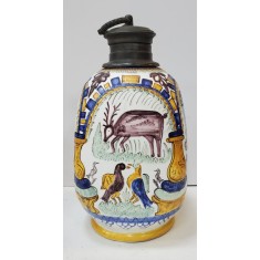 Vas din ceramica decorat in manual &#039;Haban&#039;, Secol 20