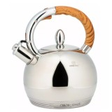 Ceainic Argintiu Inox Kinghoff 3L Fierbator Traditional Fluier Aragaz Inductie