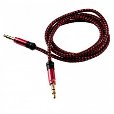 Cablu audio Tellur jack 3.5mm 1m Rosu foto