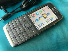 Nokia E52-1 liber Necodat smartphone ireprosabil culoare gri/silver foto