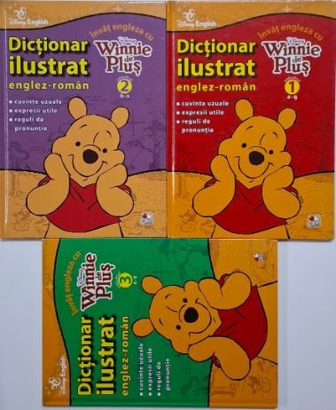 Dictionar ilustrat englez-roman (3 volume). Invat engleza cu Winnie de Plus