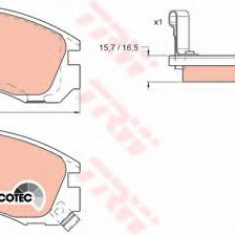 Set placute frana,frana disc MITSUBISHI PAJERO II (V3_W, V2_W, V4_W) (1990 - 1999) TRW GDB1126