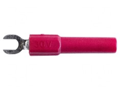 Mufă Furcă Banană 4mm 60VDC 36A Roșie