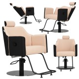 Fotoliu de frizerie Brilia, hidraulic, pentru salon de frizerie Barberking.