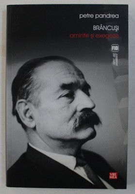 BRANCUSI - AMINTIRI SI EXEGEZE de PETRE PANDREA , 2009 foto