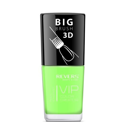 Lac de unghii Vip, 3D, Revers, nuante neon, 12 ml, Nr 074 - verde, mat