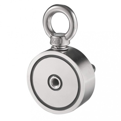 Magnet Fishing D60 mm doua fete 2x120 kg puternic Forta prindere acvatic neodim foto