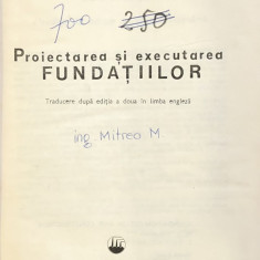 Proiectarea si executarea fundatiilor - M. J. Tomlinson