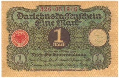 SV * Germania 1 MARK 1920 * UNC foto