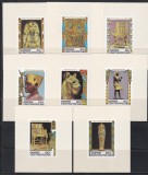 Centrafricana 1978 - Comori din morm&acirc;ntul regelui egiptean Tutankhamon, 8 Colite DE LUX NDT, F.RARE, MNH