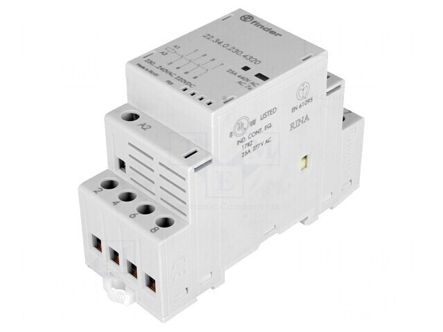 Contactor 4P 25A 230V NO IP20