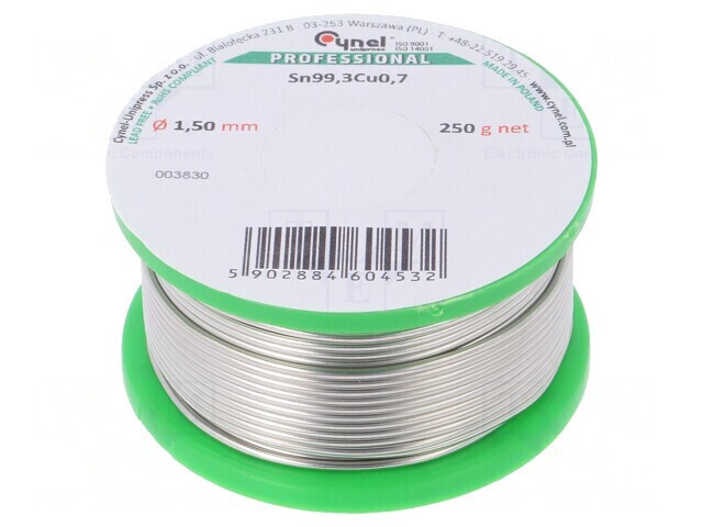 S&acirc;rmă de lipit fără plumb 1,5mm 250g