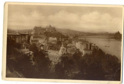 AD 1019 C. P. VECHE-BUDAPEST-VUE GENERALE AVEC LE MONUMENT DE ST. GERARD-UNGARIA foto