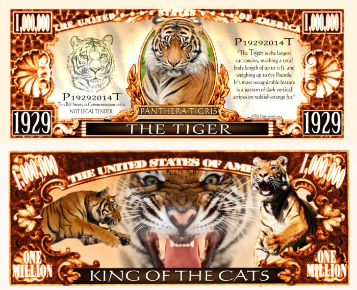 !!! SUA = FANTASY NOTE (TJ6) = TIGRUL - 2014 - UNC