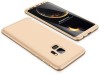 Husa Samsung Galaxy S9 Plus, FullBody Auriu, acoperire completa 360 grade cu folie de protectie gratis