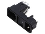 Conector IEC 60320 C14 SCHURTER KG10.6101.105 10A Power Entry Module