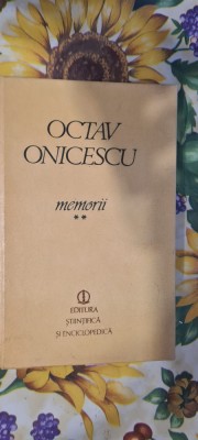Octav Onicescu memorii vol. II foto