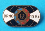 Insigna Expo Internationala industria grea cu participarea Romaniei BRNO 1962