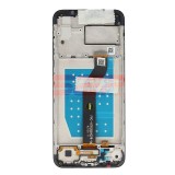 LCD+Touchscreen cu Rama MOTOROLA Moto G8 Power Lite BLACK Original Service Pack