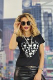 U845-1 Tricou casual cu imprimeu SNOOPY