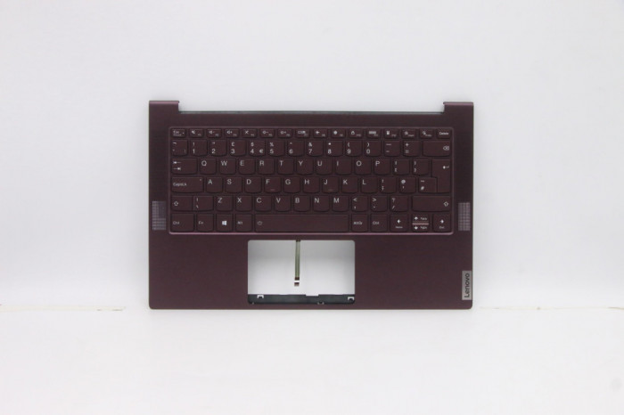 Carcasa superioara cu tastatura palmrest Laptop, Lenovo, Yoga Slim 7-14IIL05 Type 82A4, 82A1, 5CB0Z32195, 4BLS2TALV60, iluminata, layout UK