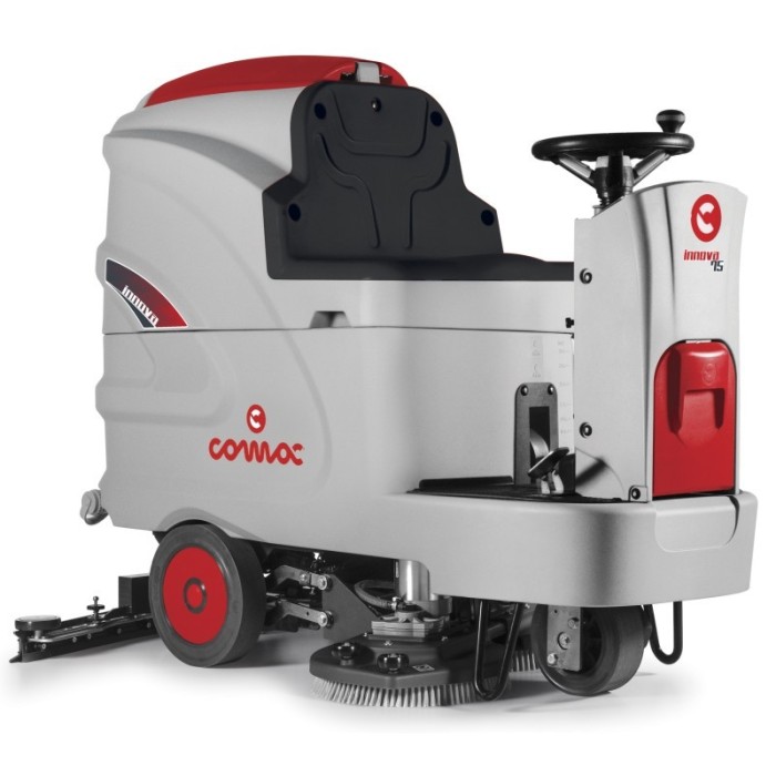 Masina pentru spalat si aspirat pardoseli COMAC Innova 75B cu tractiune automata, productivitate 4500 mp/h, tensiune 24V