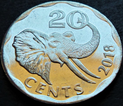 Moneda exotica 20 CENTI - Republica ESWATINI, anul 2018 * cod 5050 A = UNC foto