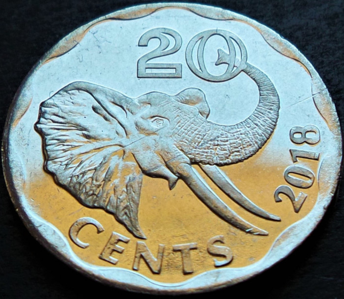 Moneda exotica 20 CENTI - Republica ESWATINI, anul 2018 * cod 5050 A = UNC