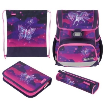 Ghiozdan fete echipat Herlitz Loop Plus, motiv Magic Unicorn foto