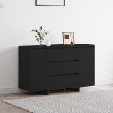 Gossi dulap negru 120x41x75 cm lemn prelucrat