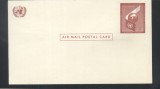 UN New York 1957 Airmail definitives Mi.59 Postcard unused UN.129