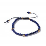 Bratara Lapis Lazuli impletita ajustabila - Intelepciune interioara