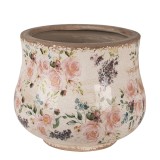 Ghiveci flori ceramica multicolora Roses 18x15 cm