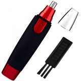 Cumpara ieftin Aparat de tuns parul din nas si urechi sau din zona sprancenelor, trimmer facial pentru nas si urechi, 12.5 x 2 CM, Negru/Rosu
